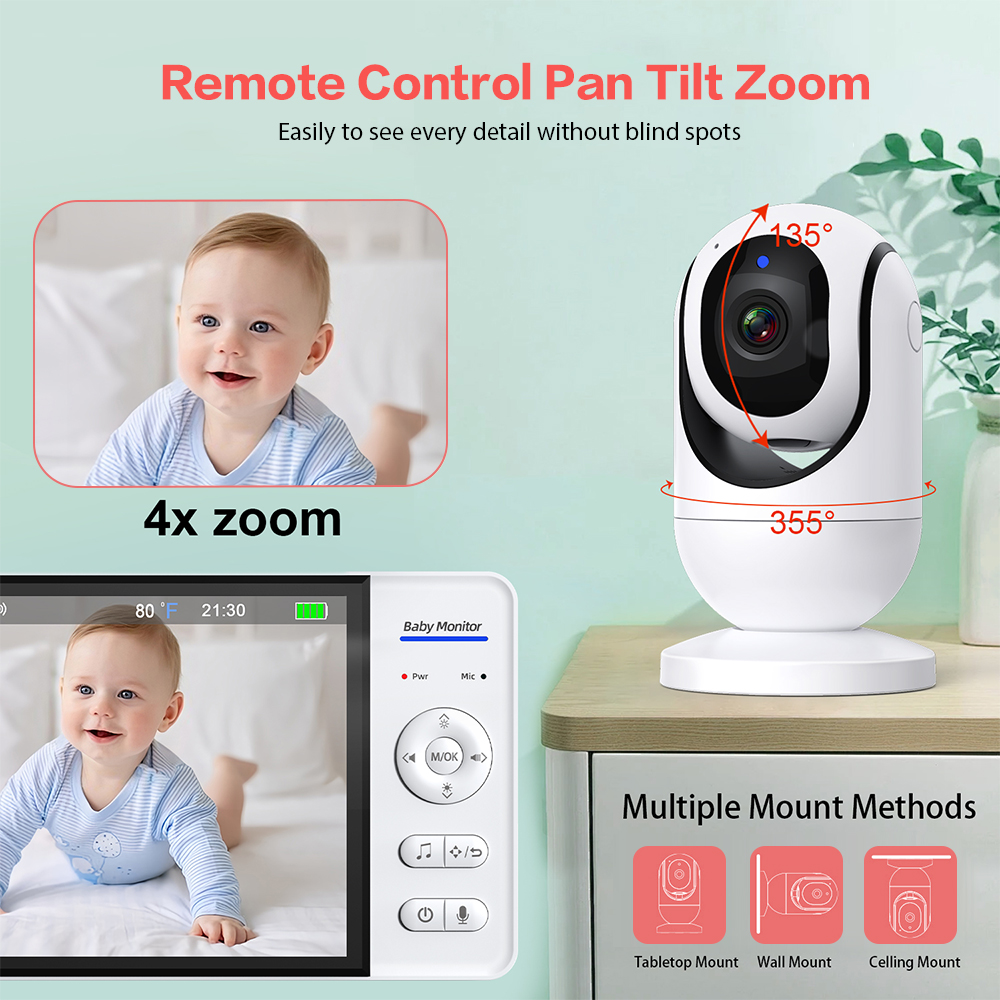 Video Baby Monitor 7'' 1080P H – Baby Monitor Sensor Bewertung und Preis