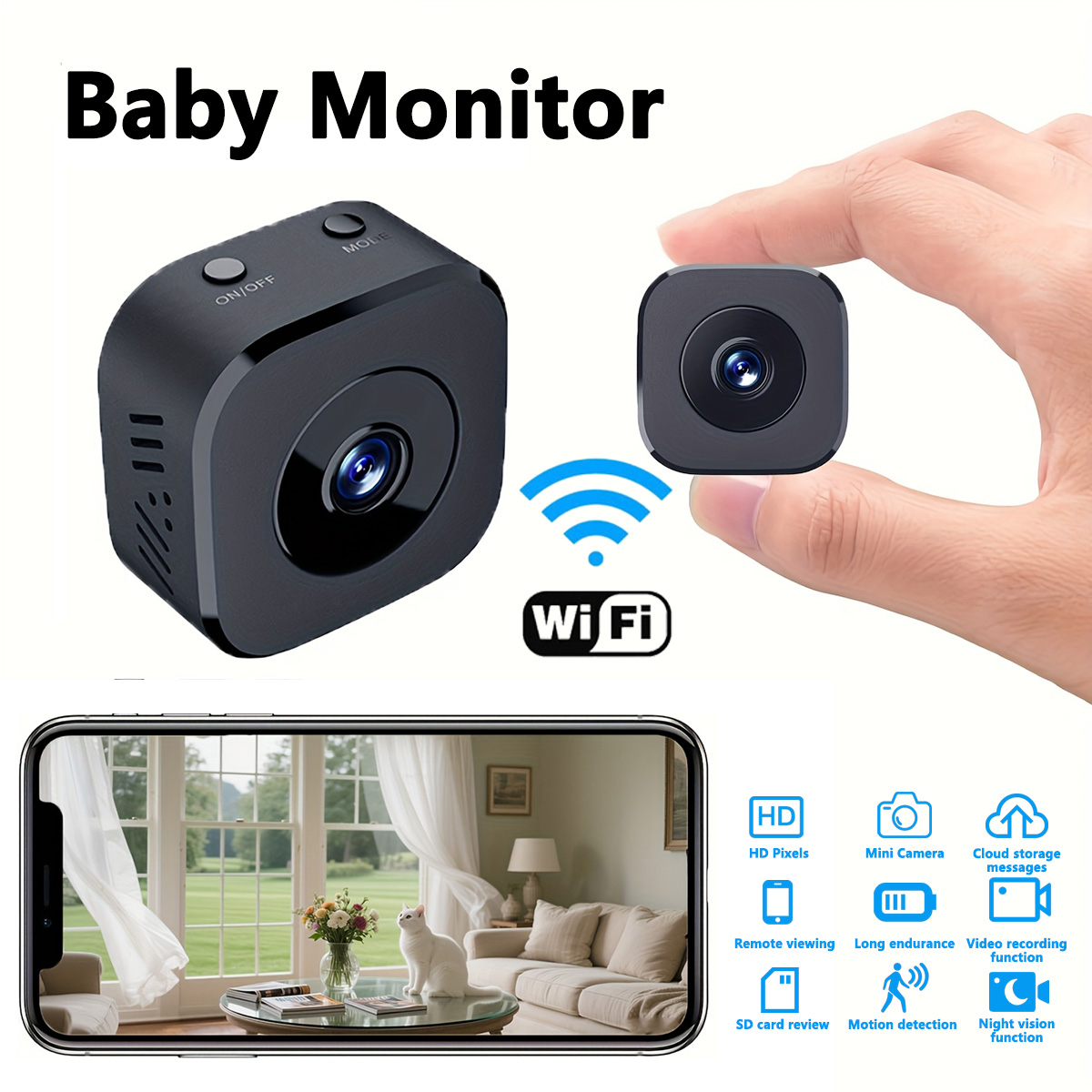1080P HD Mini WiFi Camera Indo – Baby Monitor Sensor Bewertung und Preis