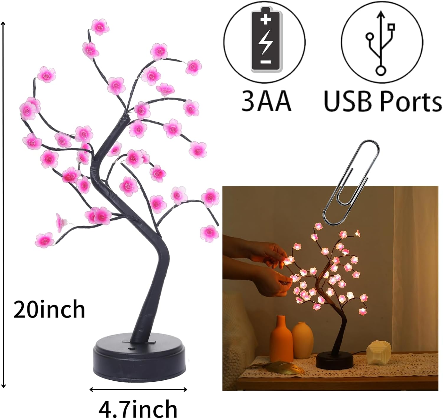 Cherry Blossom Tree Lamp 18inc – Baby Products Japanese Bewertung und Preis