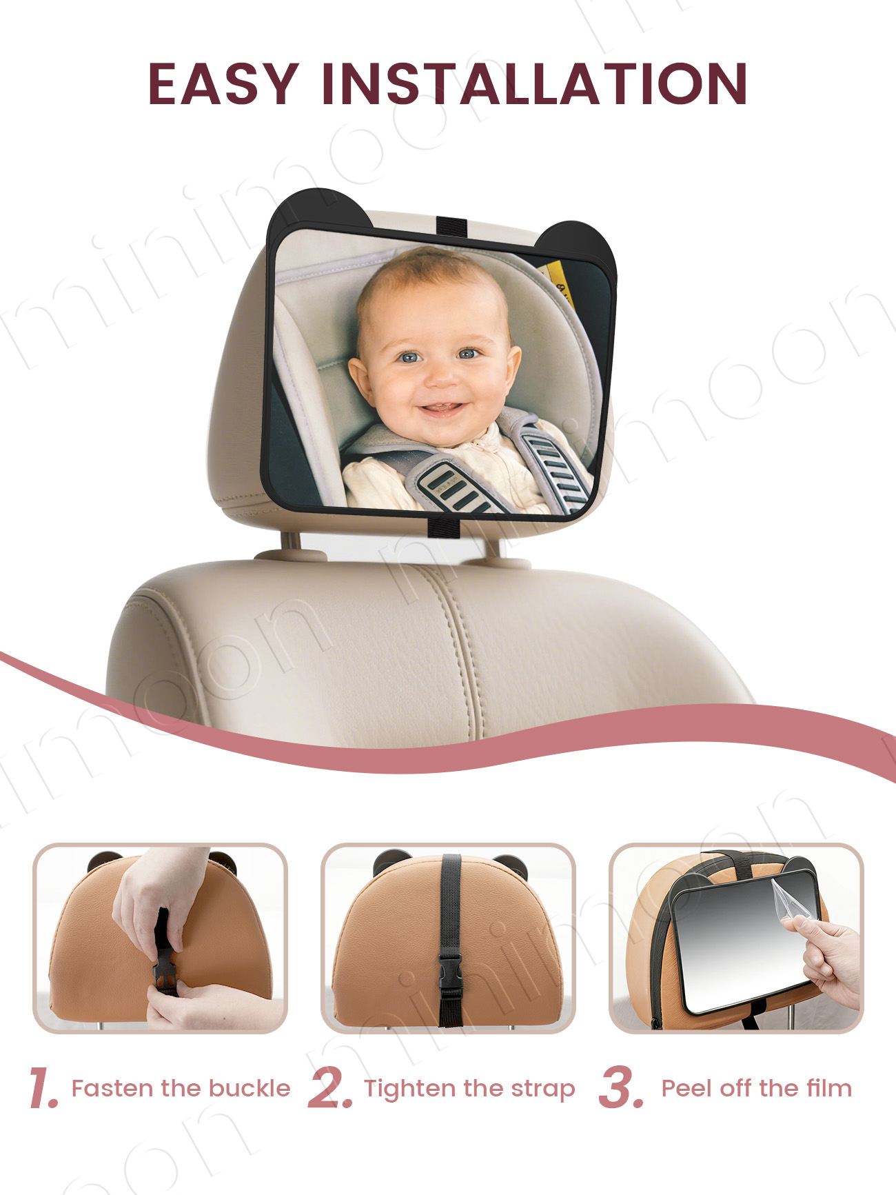 Cute Bear-Ear Car Seat Mirror, – Baby Monitor Sensor Bewertung und Preis