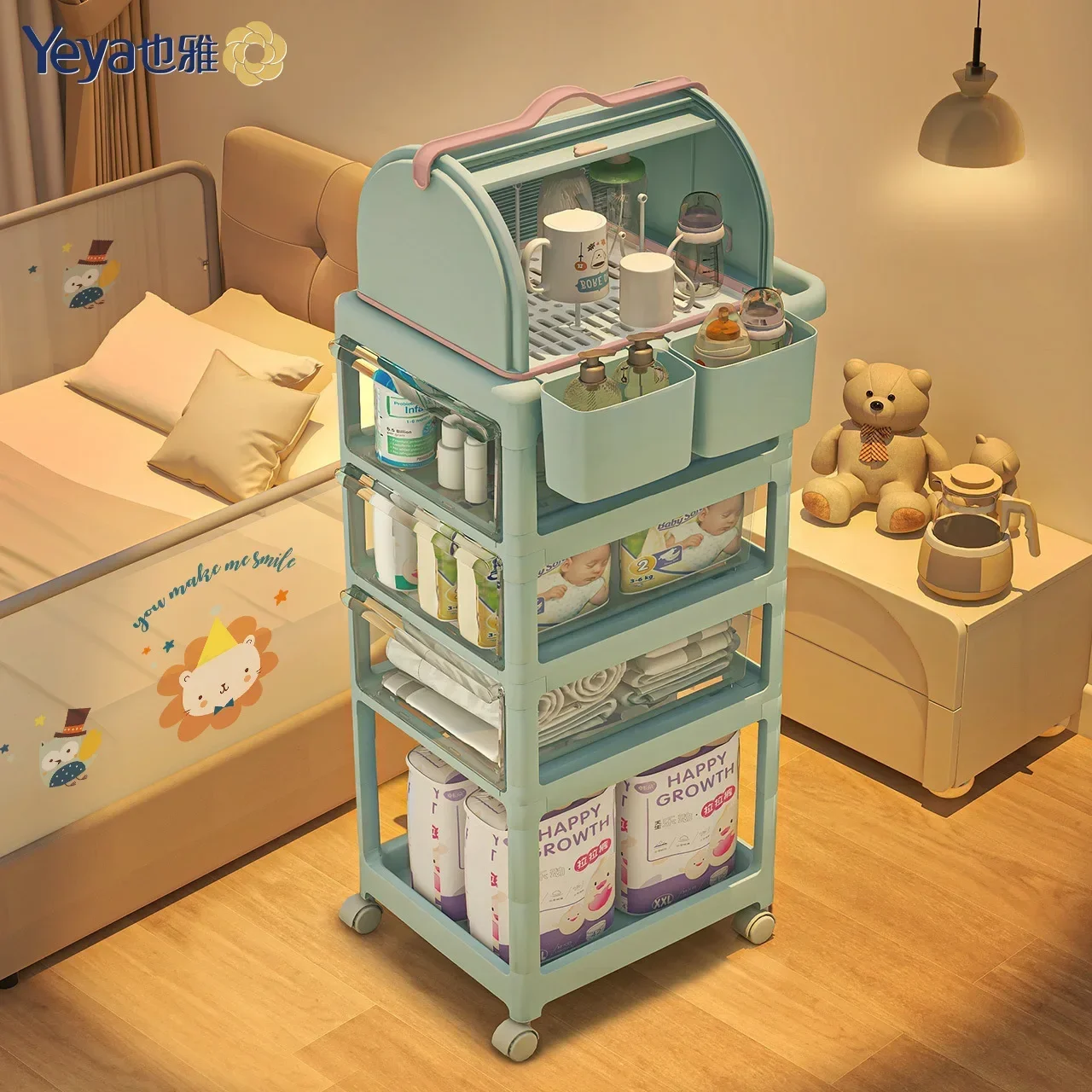 Mobile Storage Racks - Transpa – Baby Products Eco Friendly Bewertung und Preis